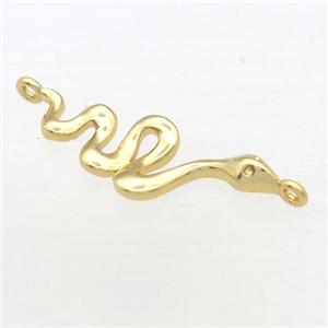 copper snake connector, gold plated, approx 10-25mm