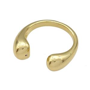 Copper Rings Gold Plated, approx 7mm, 18mm dia
