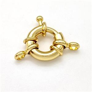 Copper Clasp Buoy Gold Plated, approx 11mm