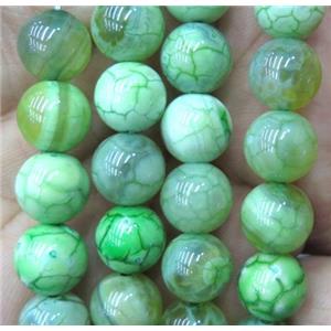 round green Fire Agate beads, approx 14mm dia