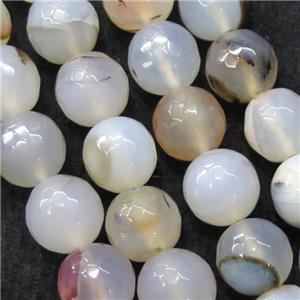 Heihua Agate Beads, faceted round, approx 10mm dia