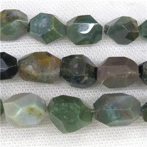 India Agate nugget beads, freeform, approx 12-18mm