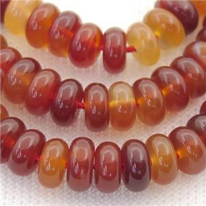 fancy Agate rondelle beads, approx 5x8mm