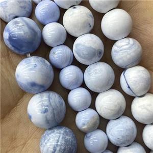 blue fire Agate Beads, round, approx 6mm dia