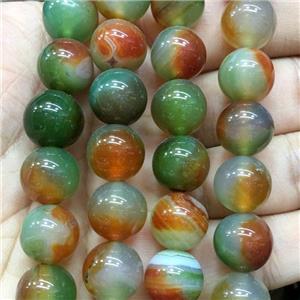 round natural Agate Beads, dye, approx 8mm dia