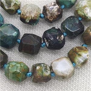 green Ocean Jasper Beads, freeform, approx 11-13mm