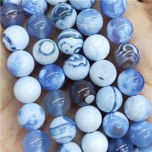 blue Fire Agate Beads, round, approx 12mm dia