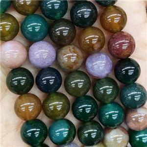 Brazilian Agate Beads Multicolor Smooth Round A-Grade, approx 10mm dia