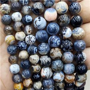 Fire Agate Beads Smooth Round Dye, approx 8mm dia