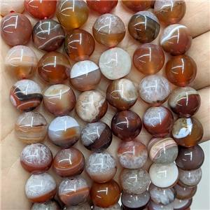 Natural Agate Druzy Beads Red Smooth Round, approx 12mm dia