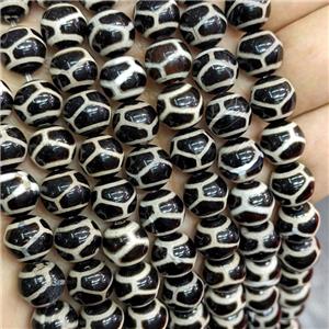 Tibetan Agate Round Beads Smooth Tortoise, approx 10mm, 32pcs per st