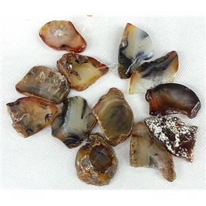 Agate Slice beads, freeform, approx 20x35mm
