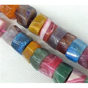 Agate Heishi beads, multi color, approx 25mm