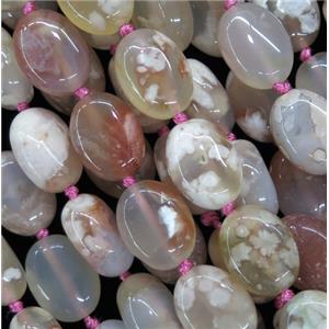 natural Cherry Agate oval beads, approx 15-20mm