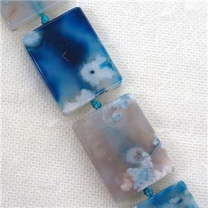 blue Cherry Agate beads, rectangle, approx 30-40mm