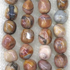 Venus Jasper beads, freeform, approx 8-10mm