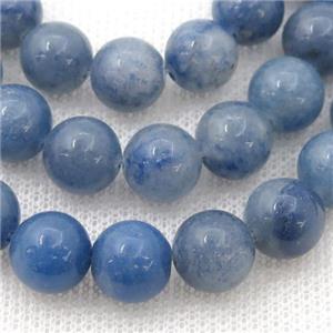 round blue Aventurine beads, approx 6mm dia