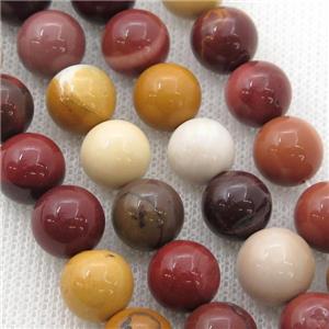 round Mookaite beads, approx 6mm dia