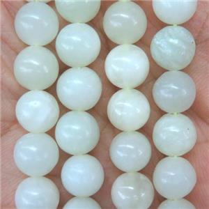 round Mountain Jade beads, approx 4mm dia