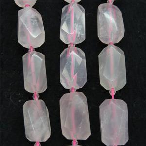 Rose Quartz nugget beads, pink, freeform, approx 15-22mm