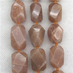 orange MoonStone nugget beads, freeform, approx 15-22mm