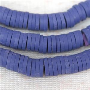 lvender Fimo Polymer Clay heishi beads, approx 4mm dia