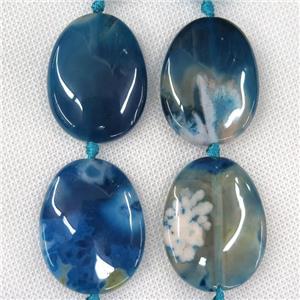 blue Montana Cherry Agate slab beads, freeform, approx 25-40mm