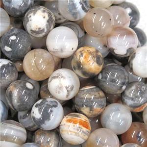 round Ocean Agate Beads, color treated, approx 8mm dia