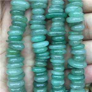 green Aventurine chips beads, freeform, approx 10-14mm, 3-5mm thickness