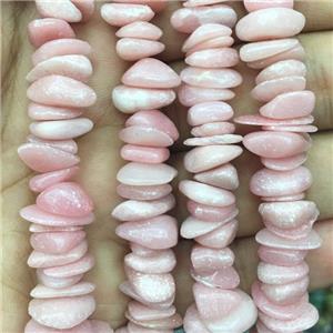 Rhodonite chip beads, approx 10-14mm, 3-5mm thickness