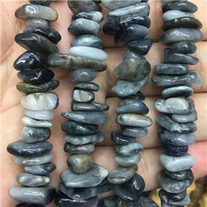 Hawkeye Stone beads chip, approx 10-14mm, 3-5mm thickness
