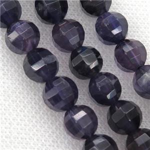 purple Amethyst Beads, faceted round, approx 9-10mm