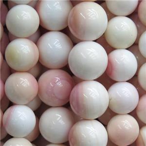 round Queen Conch Shell Beads, approx 8mm dia