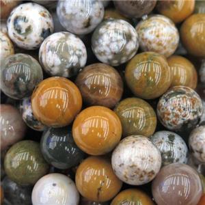 round Ocean Agate Beads, multi color, approx 8mm dia