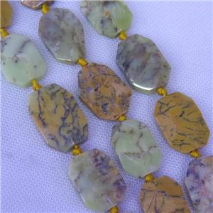 Tree Agate slab beads, approx 20-30mm