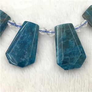 blue Apatite teardrop beads, approx 20-40mm