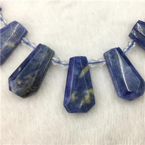 blue Sodalite teardrop beads, approx 20-40mm