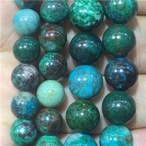 natural Chrysocolla Beads, round, approx 8mm dia