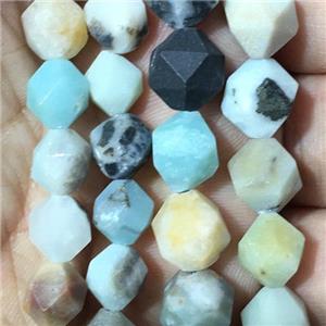 matte Amazonite Beads, cutted round, approx 6mm dia