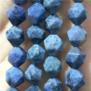 Blue Dumortierite Beads, faceted round, approx 6mm dia