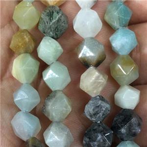 multiColor Amazonite beads, faceted round, approx 6mm dia
