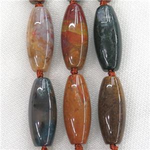 Natural Ocean Agate Rice Beads, approx 15-38mm