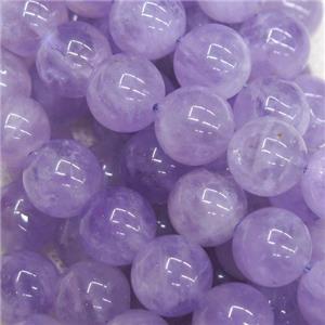 Purple Chalcedony Beads, round, approx 10mm dia