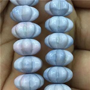 dichromatic Alashan Agate Beads, pumpkin, approx 15mm dia