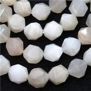 Moonstone Beads, faceted round, starcut, approx 10mm dia