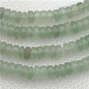 green Aventurine heishi beads, approx 2x4mm
