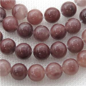 Strawberry Quartz Beads, dye, approx 8mm dia