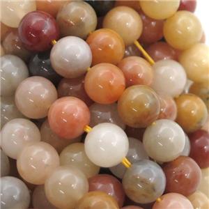 round Chalcedony Beads, approx 4mm dia