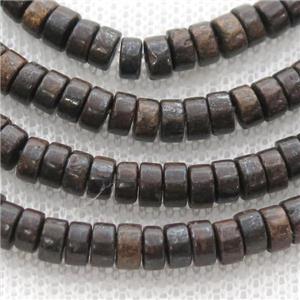 Bronzite heishi beads, approx 4mm