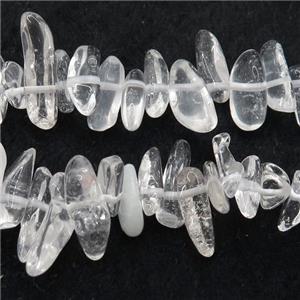Clear Quartz beads chip, approx 4-12mm